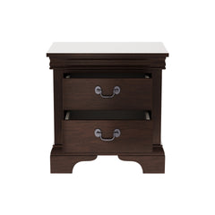 22" x 16" x 22.7" Classic Wooden Nightstand-Cherry