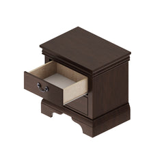 22" x 16" x 22.7" Classic Wooden Nightstand-Cherry