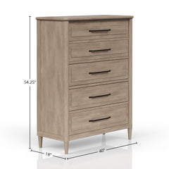 5 Drawer Chest Sand Finish