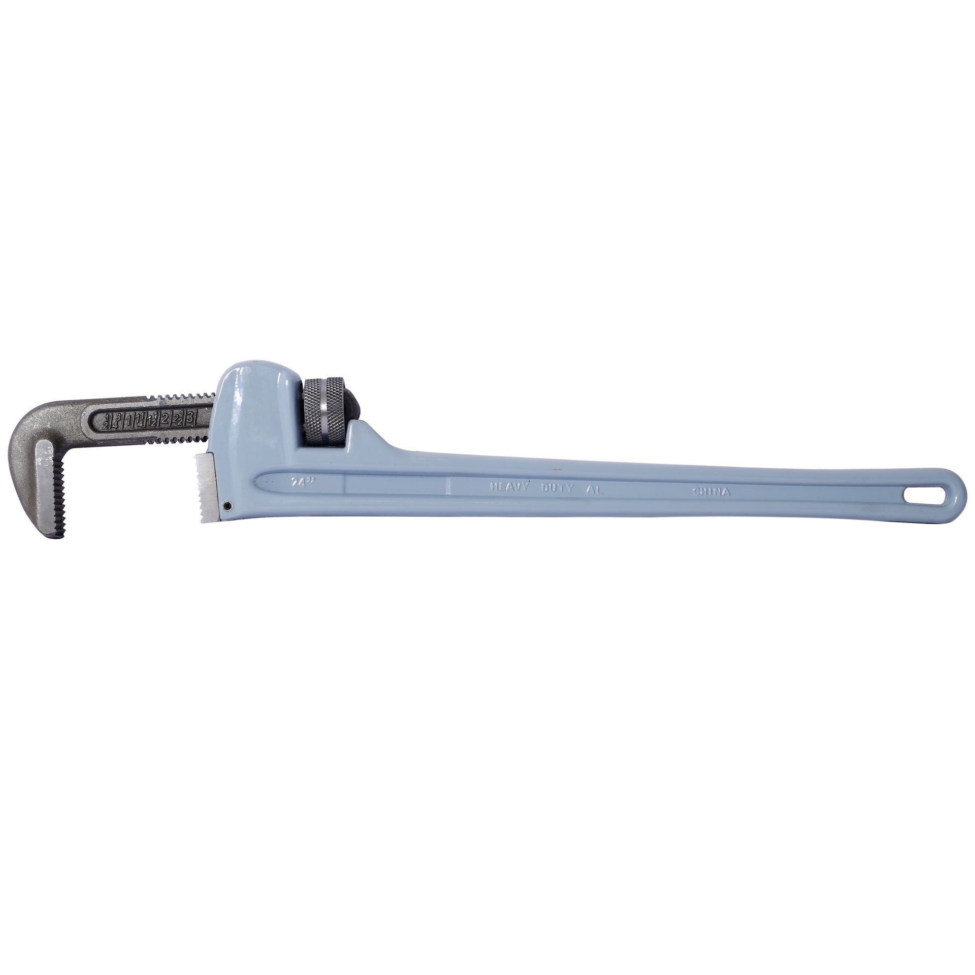 24 inch Pipe Wrench Aluminum Straight Pipe Wrench Heavy Duty 24-Inch Plumbers Wrench,Easy to Carry, Hangable Design, for Water Pipes, Automotive Repairs