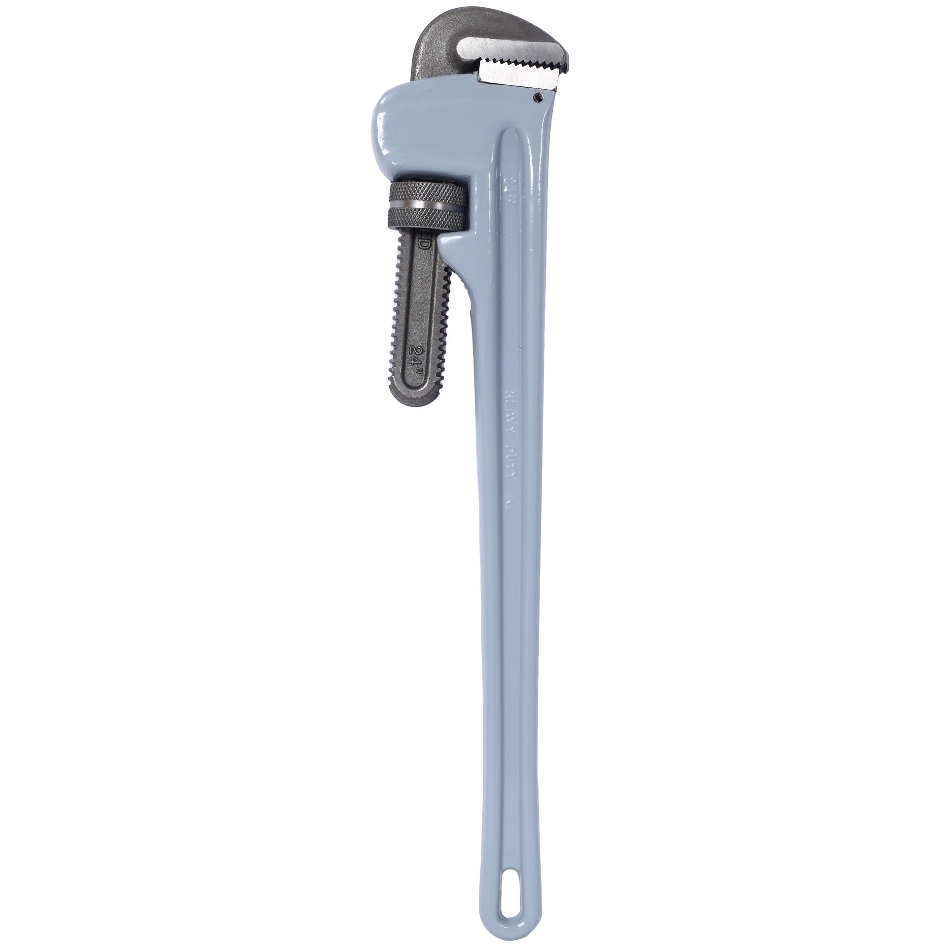 24 inch Pipe Wrench Aluminum Straight Pipe Wrench Heavy Duty 24-Inch Plumbers Wrench,Easy to Carry, Hangable Design, for Water Pipes, Automotive Repairs