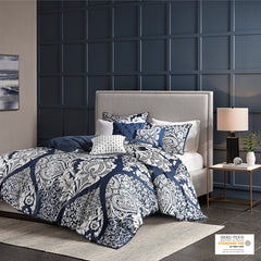 King/Cal King 6 Piece Printed Duvet Cover Set