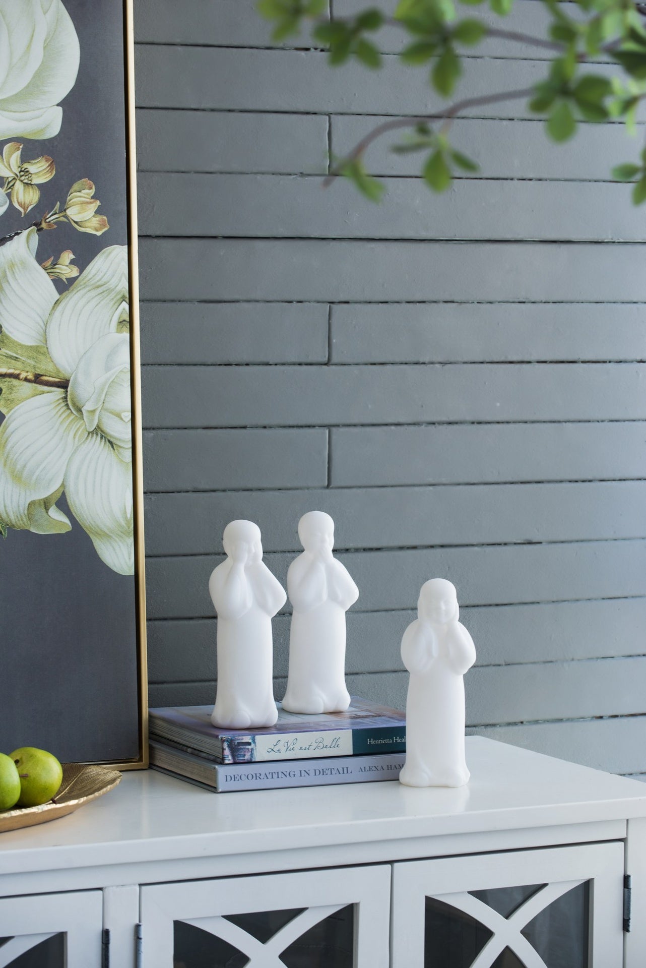 S/3 3.5x3x9.8" Standing Monks