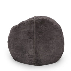 Lily Modern 5 Foot Faux Fur Cozy Bean Bag, Brown/Beige