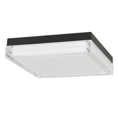 11-inch Black Integrated LED Flush Mount