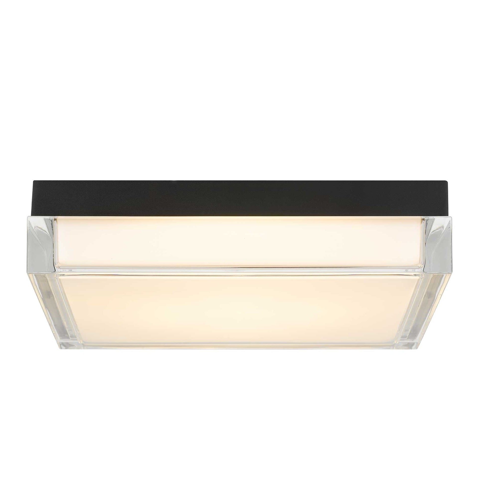 11-inch Black Integrated LED Flush Mount