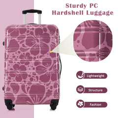 Hardshell Luggage Sets 3 pcs Spinner Suitcase with TSA Lock Lightweight-20"+24"+28" Luggages