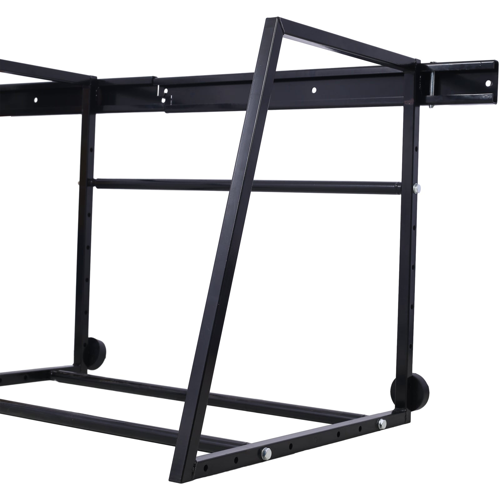 Heavy Duty Adjustable Garage Wall Multi-Tire Rack Storage, Black