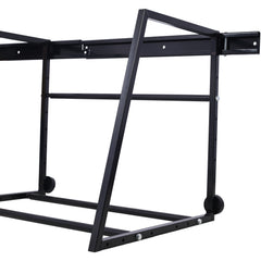 Heavy Duty Adjustable Garage Wall Multi-Tire Rack Storage, Black