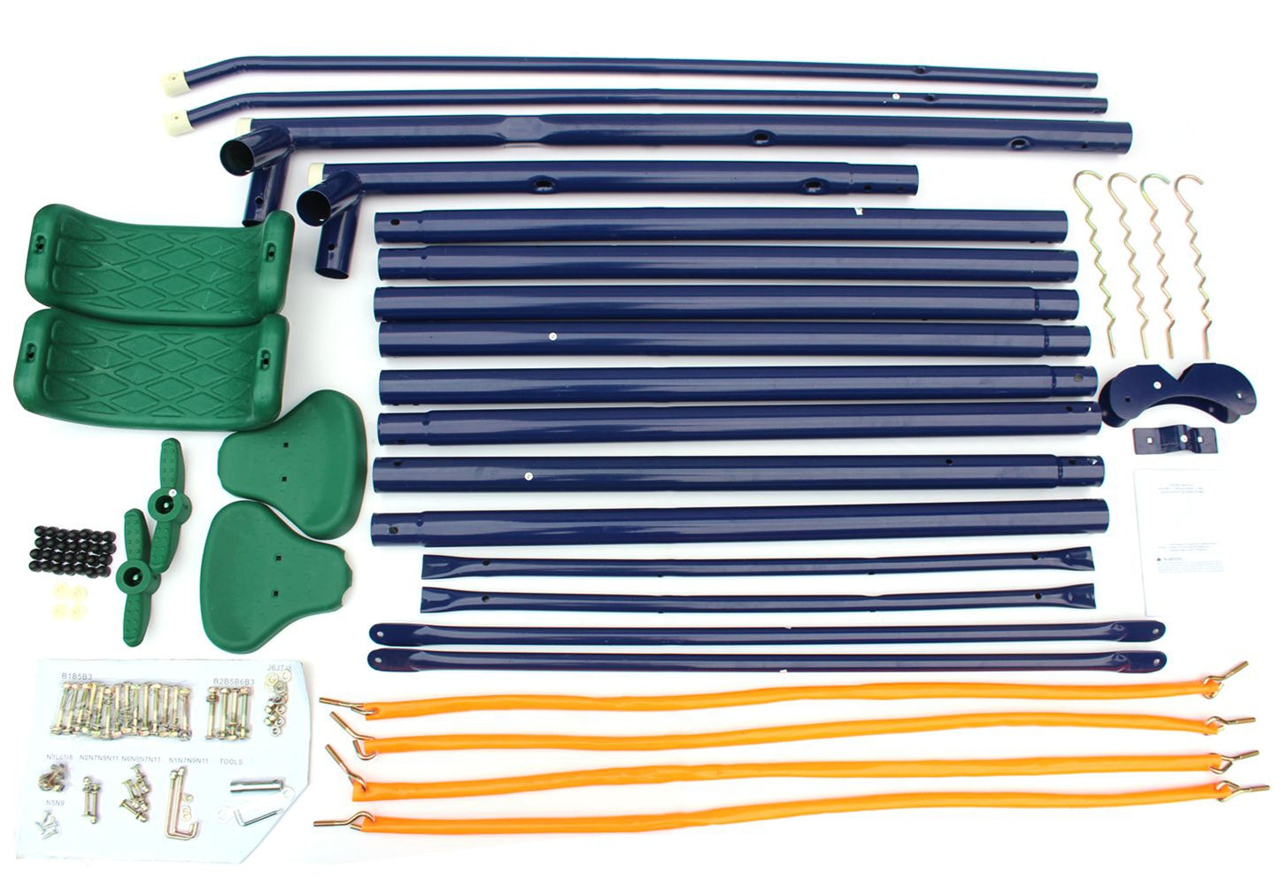 2 in 1 Swing Set With Belt Swing, Glider for Backyard
