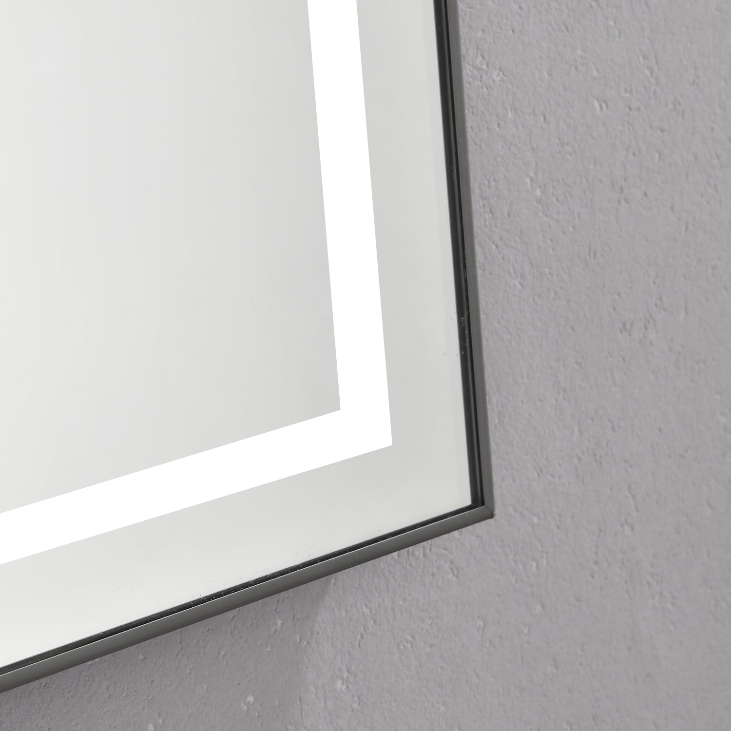 36 x 28 Inch LED Bathroom Mirror with Front and Backlight, Wall Mounted Vanity Mirror with Aluminum Frame, Anti-Fog, Memory, 3 Colors, Stepless Dimmable