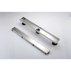 36 Inches Linear Shower Drain, Included Hair Strainer and Leveling Feet