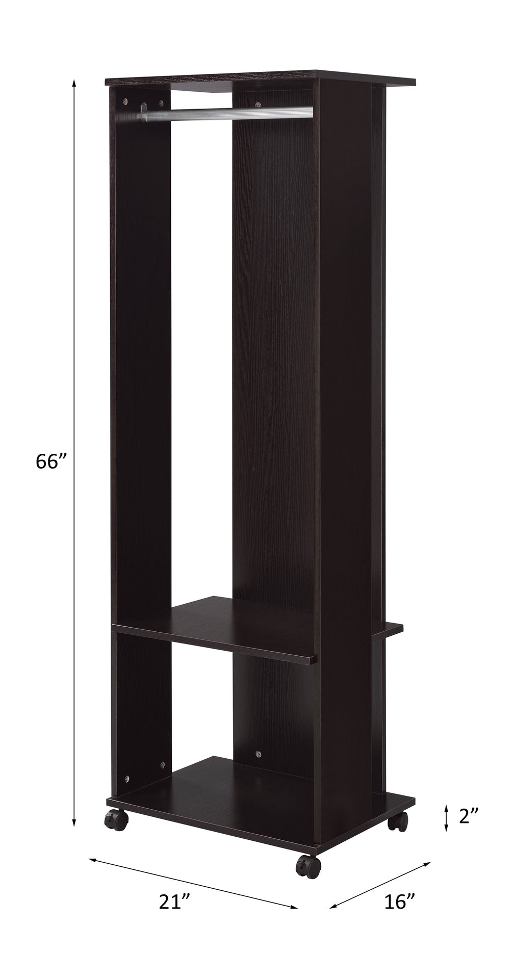 Kolen Espresso Finish Hall Tree