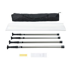 Dust Barrier Poles, Carry Bag, 10 Ft Poles with 4 Telescoping Poles, and 32.8x13.12 Ft Plastic Film, for Interior Decoration and Painting Projects
