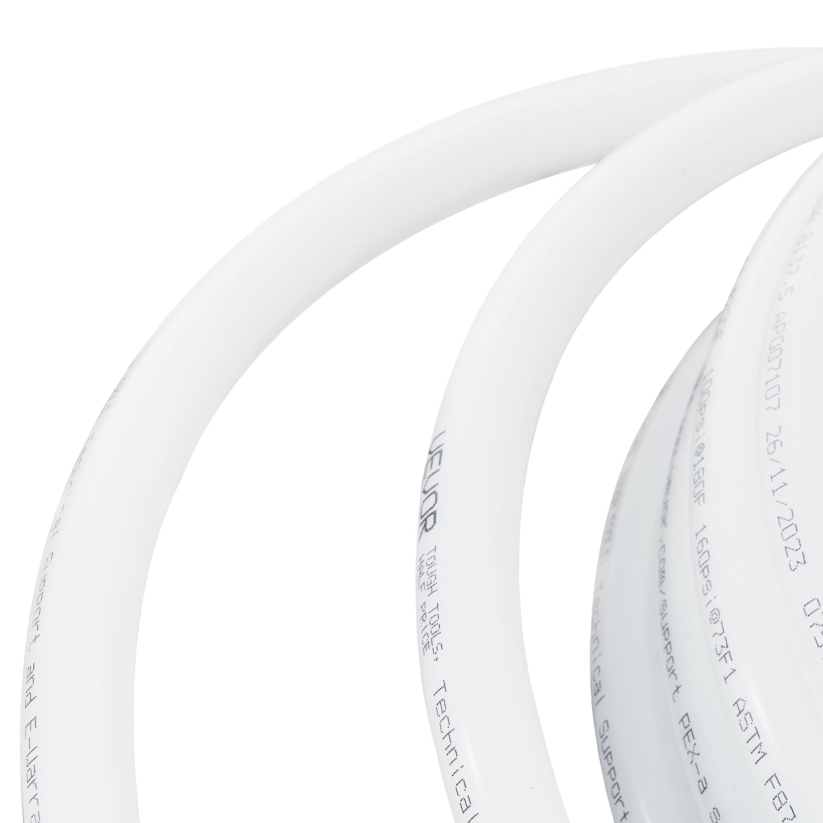 PEX Pipe 3/4 Inch, 500 Feet Length PEX-B Flexible Pipe Tubing for Potable Water, Pex Water Lines for Hot/Cold Water & Easily Restore, Plumbing Applications with Free Cutter & Clamps ,White