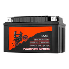 Motorcycle Battery 12V 6Ah YTX12-BS High Performance Powersports Battery