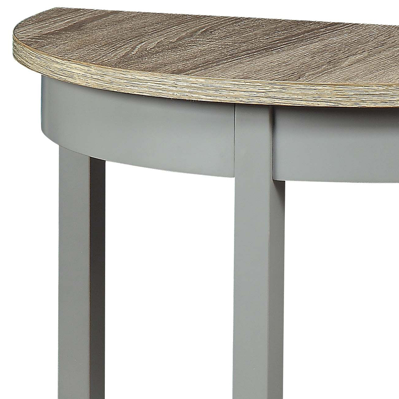 Justino Natural Oak & Gray Finish Console Table