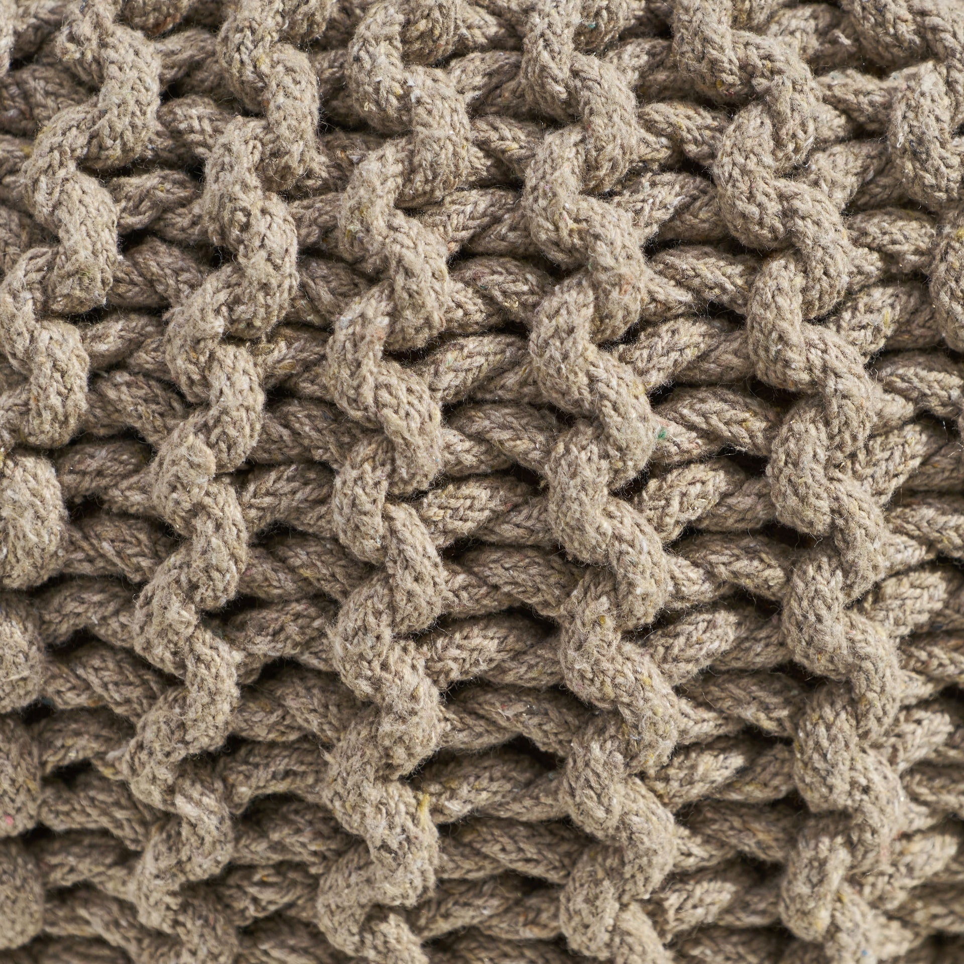 Moro Knitted Cotton 20 x 20 Round Pouf