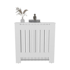 Radiator Cover Cabinet, 1 Shelf, White