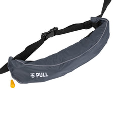 Manual Inflatable Belt Pack for Adults PFD Gray CO2 Cylinder Not Included