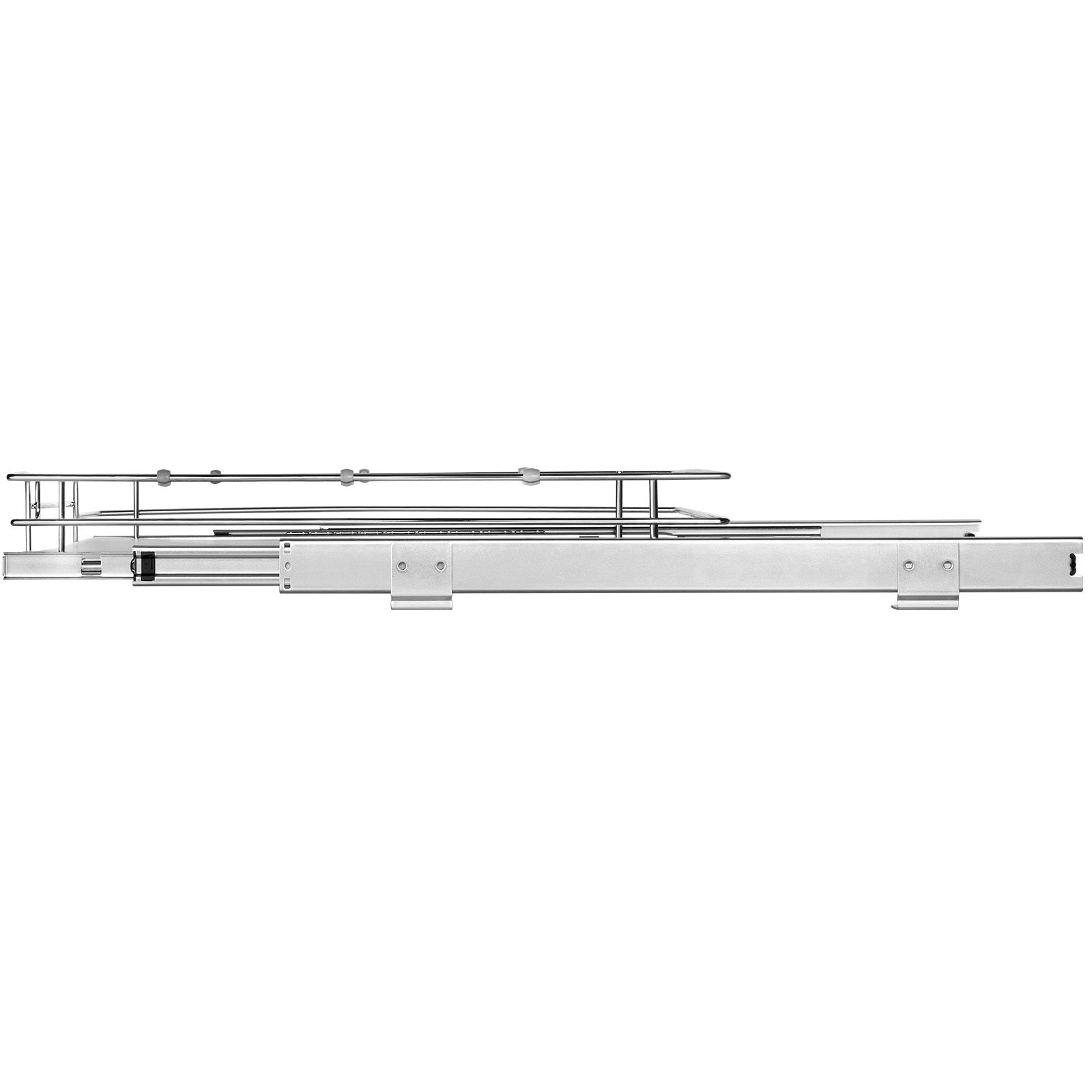 12.5"Wx16.5"Dx3.5"H Pull Out Cabinet Organizer, Heavy Duty Slide Out Pantry Shelves, Steel Roll Out Drawers, Sliding Drawer Storage for Home Under Sink, 14"Wx17.5"Dx7"H Install Size for Cabinet