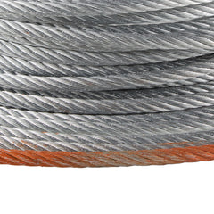 Galvanized Steel Winch Cable, 3/8 Inch x 100 Feet 15,200 lbs Breaking Strength, Wire Winch Rope with Swivel Hook, Towing Cable Heavy Duty, Universal Fit for SUV, Large Off-Road Vehicle, Truck