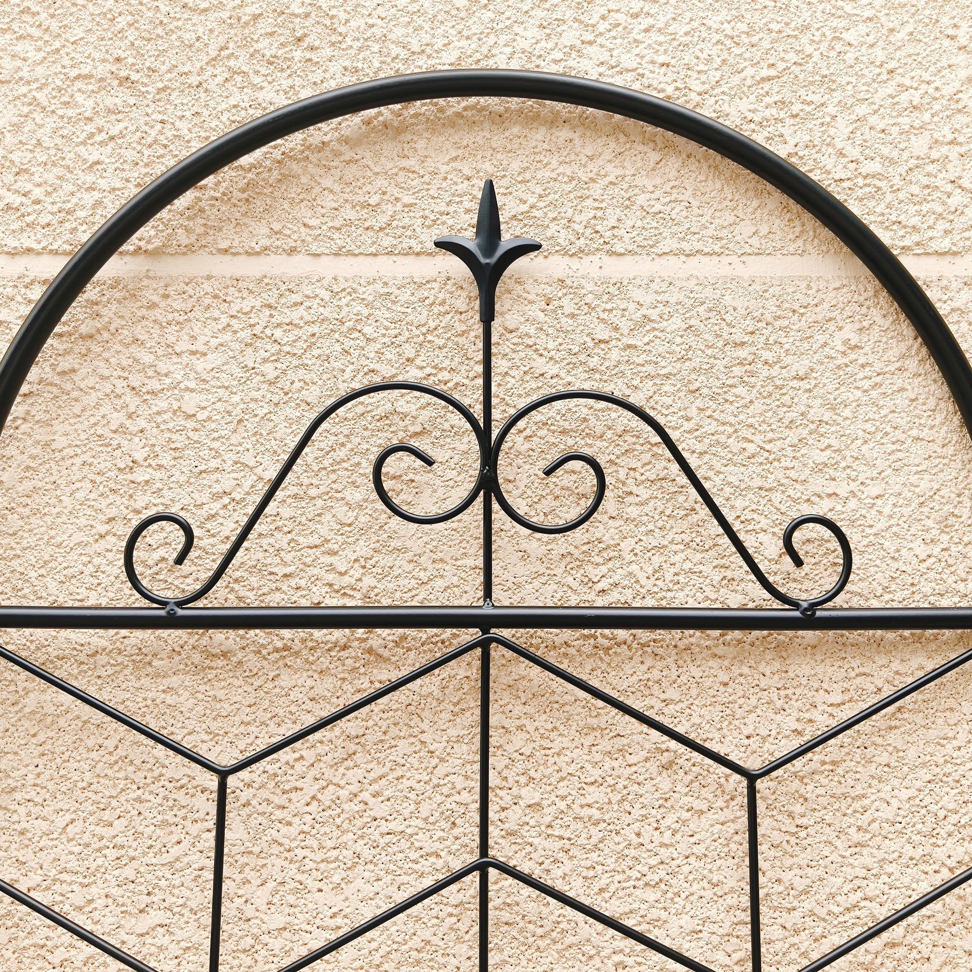 2 Pack Metal Garden Trellis 86.7" x 19.7" Rustproof Trellis for Climbing Plants Outdoor Flower Support Black