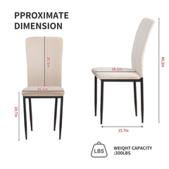 Dining Chairs Set of 4 Modern Velvet Upholstered Chairs with Metal Le  gs Adjustable feet for Dining Room Kitchen (Gray )