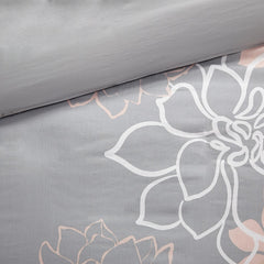 King/Cal King 6 Piece Printed Duvet Cover Set