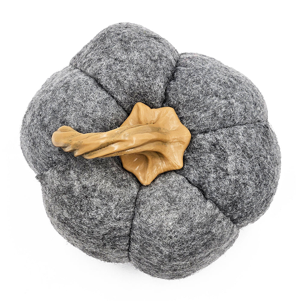 Set of 3, 8.3x8.3x5.5" Gray Pumpkin, Pumpkin Ornament Decor for Holiday Harvest Festival Fall Festival & Thanksgiving