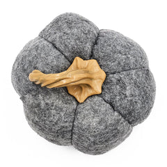 Set of 3, 8.3x8.3x5.5" Gray Pumpkin, Pumpkin Ornament Decor for Holiday Harvest Festival Fall Festival & Thanksgiving