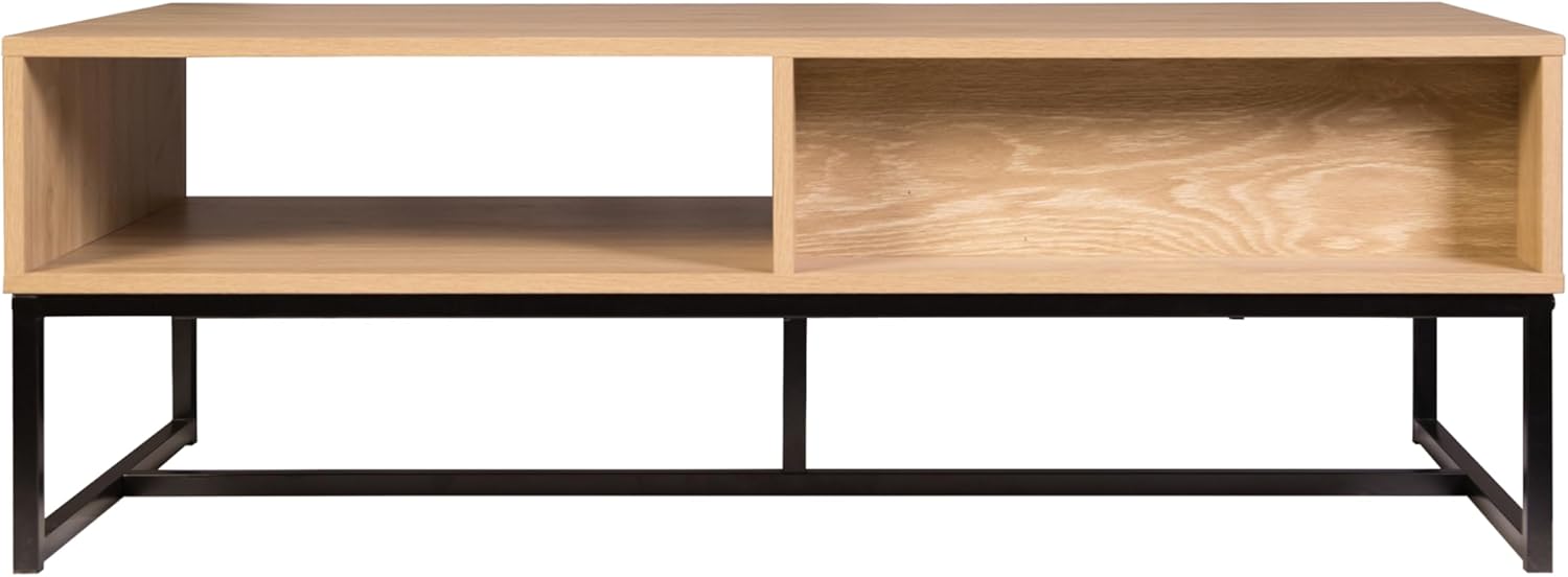 Cove Coastal Modern TV Stand with Storage Cubby and Drawer
