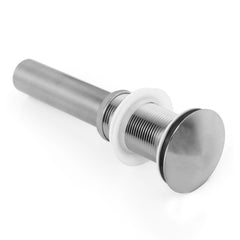 2 Pcs Bathroom Sink Drain without Overflow, Vessel Sink Lavatory Vanity Pop Up Drain Stopper, 304 Stainless Steel