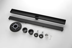 32 Inches Linear Shower Drain with Removable Cover, 304 Stainless Shower Drain  Included Hair Strainer and Leveling Feet, Flange