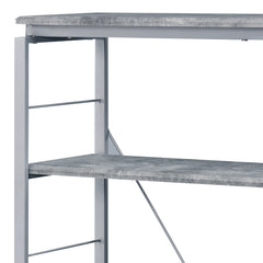 Jurgen Faux Concrete & Silver Finish Bookshelf