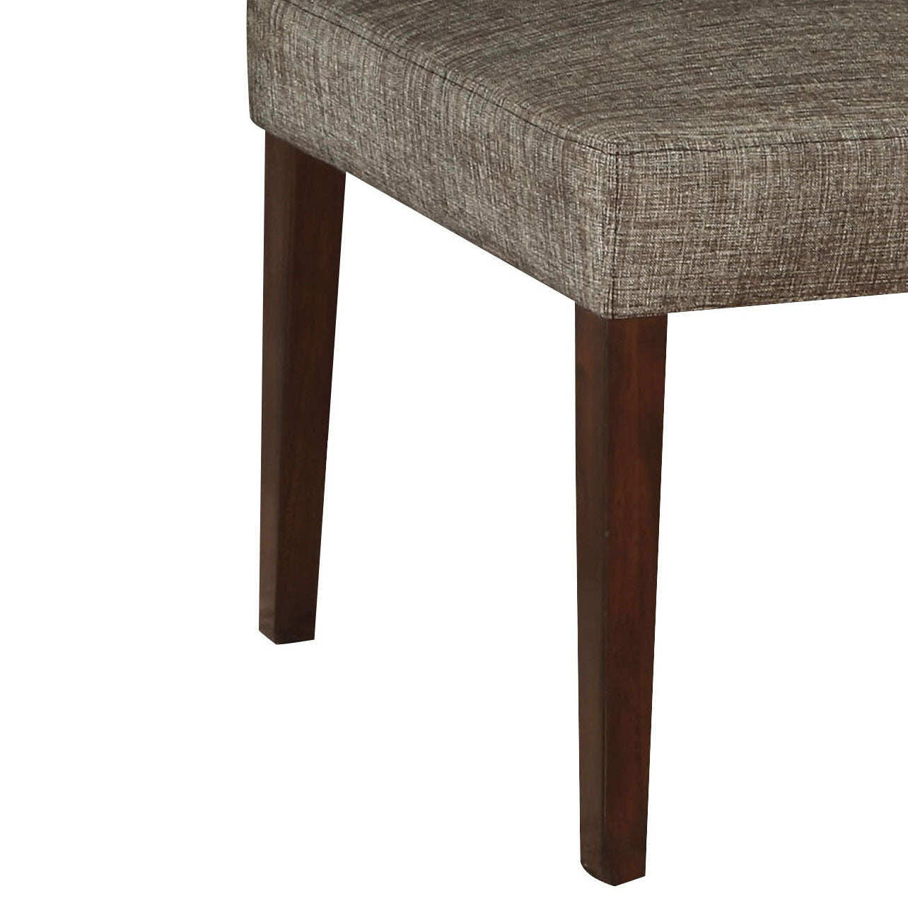Grey and Espresso Padded Side Chair (Set of 2)