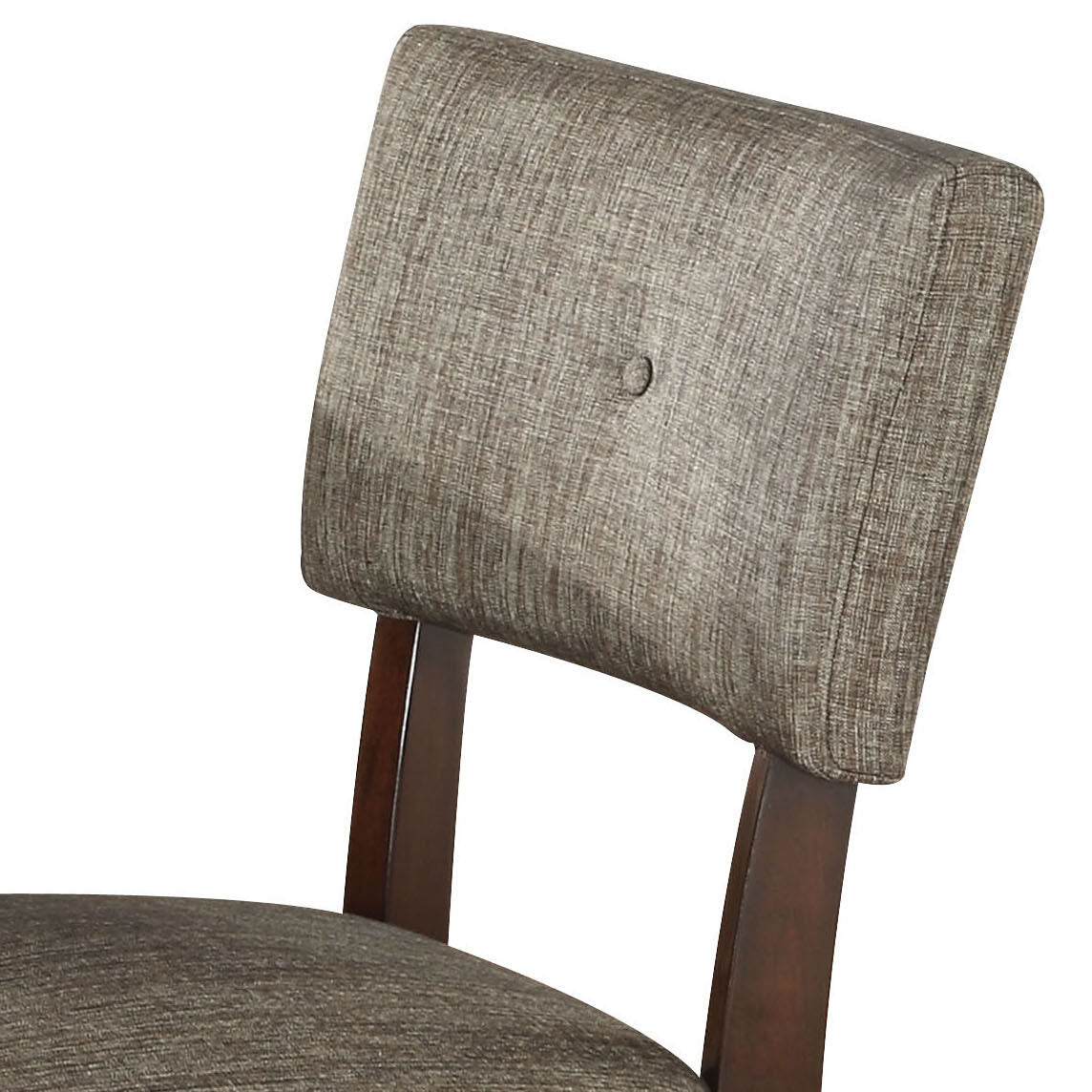 Grey and Espresso Padded Side Chair (Set of 2)