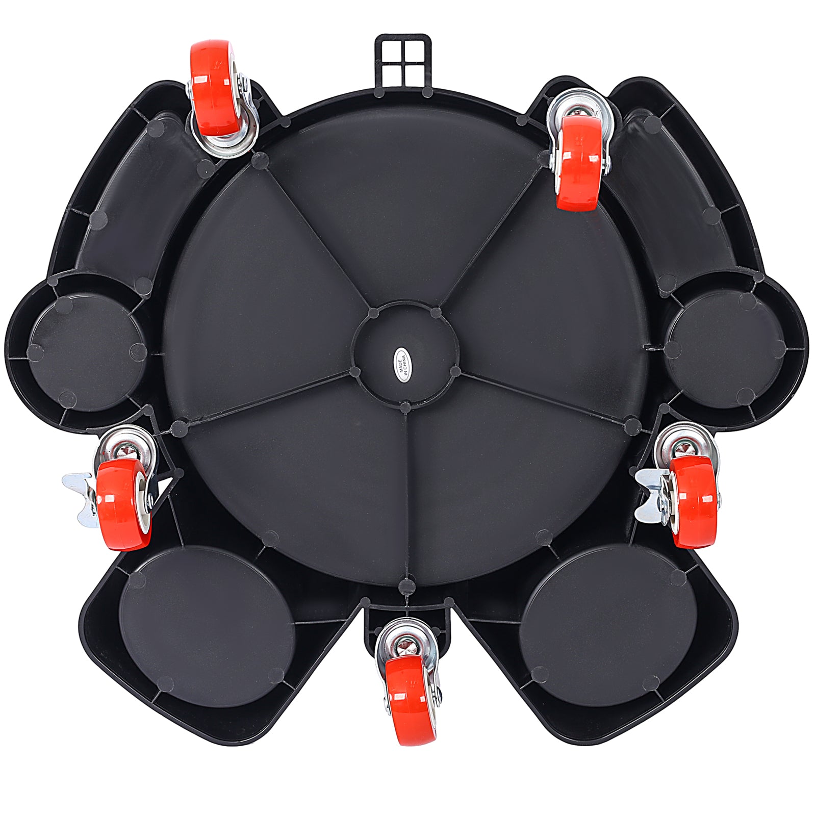 Bucket Dolly 5 Gallon Rolling Bucket Dolly with 5 Rolling Swivel Casters,Removable Bucket Dolly for Car Wash Professional Detailing for Car Washing Detailing Smoother Maneuvering 2pcs set