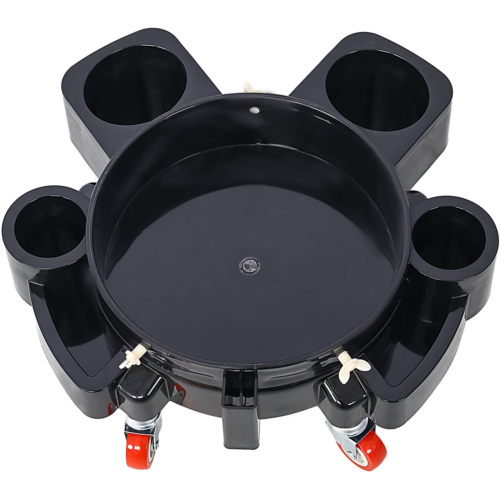 Bucket Dolly 5 Gallon Rolling Bucket Dolly with 5 Rolling Swivel Casters,Removable Bucket Dolly for Car Wash Professional Detailing for Car Washing Detailing Smoother Maneuvering 2pcs set
