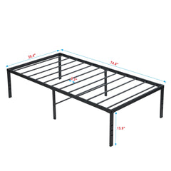 Twin Size Bed Frame , Heavy Duty Metal Bed Frame , Quick & Easy Assembly, No Noise, BlackTWIN