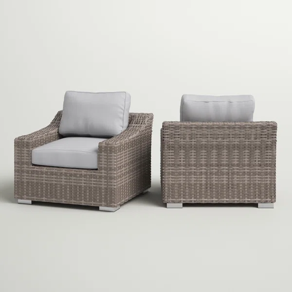 Fully Assembled Patio Chair with Cushions 2