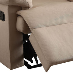Arcadia Beige Woven Fabric Motion Recliner