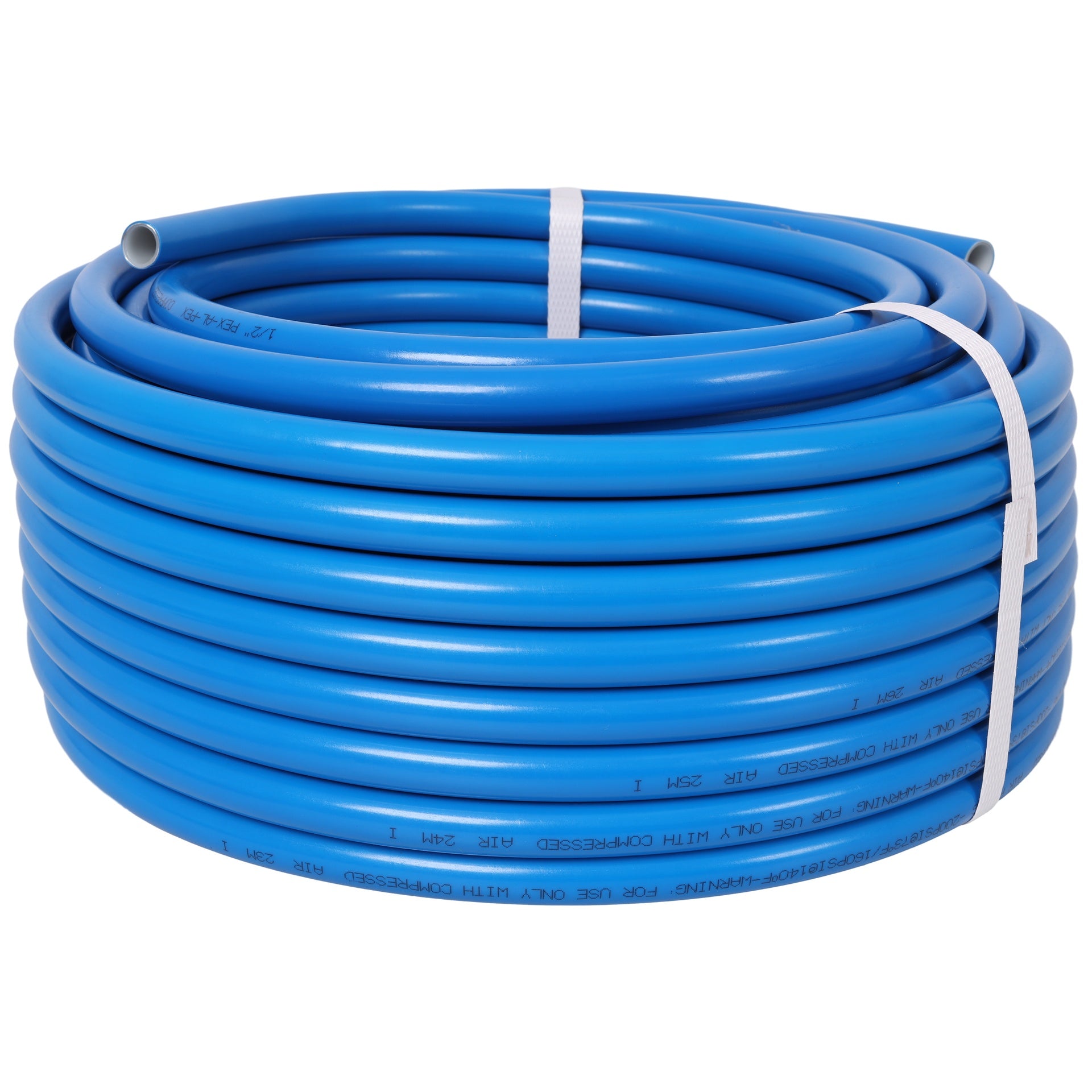 1/2" x 100ft Air Compressor Piping, High Quality PEX-AL-PEX Tubing, Air Hose Kit Air Compressor Accessories,Blue Tubing