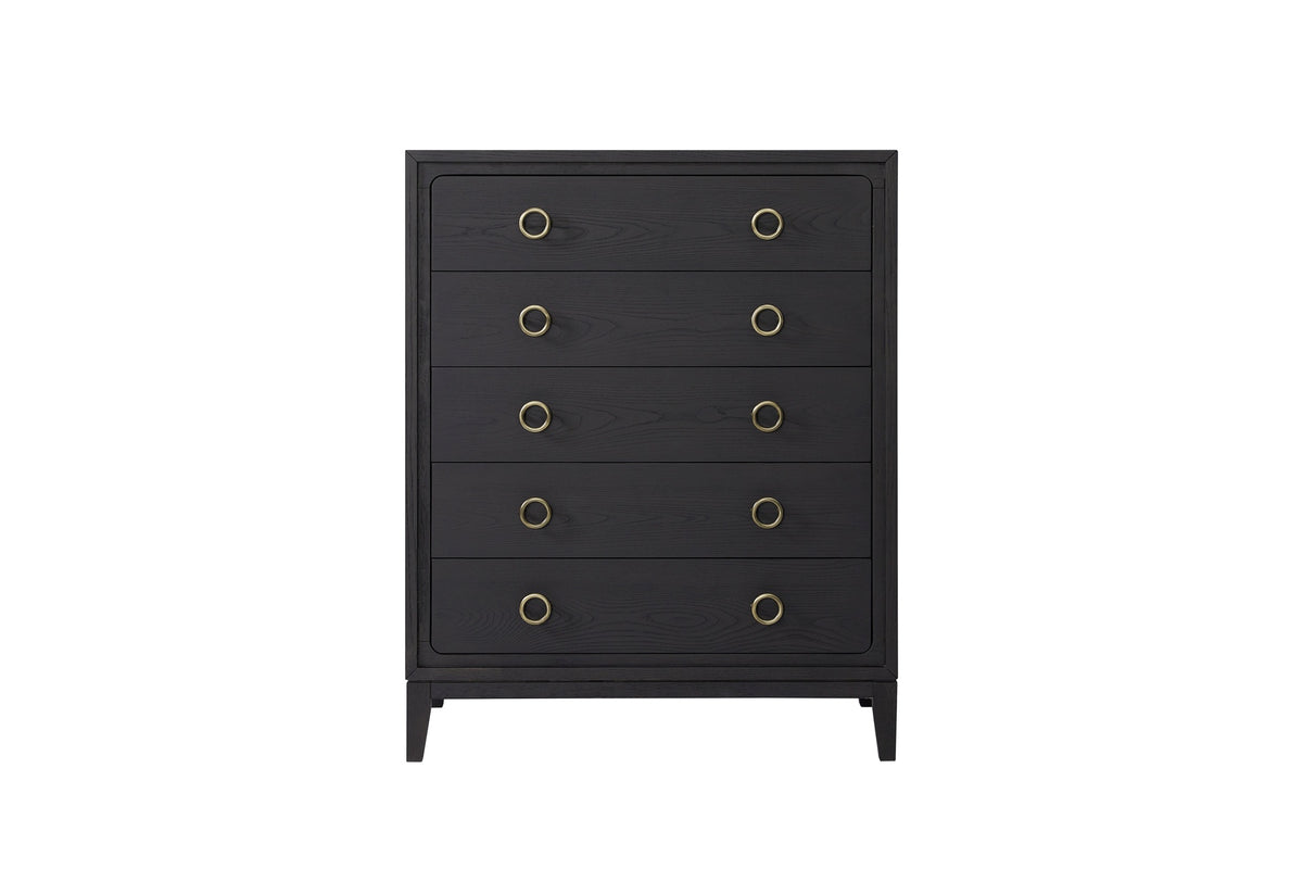 5 Drawer Chest in Peppercorn Finish
