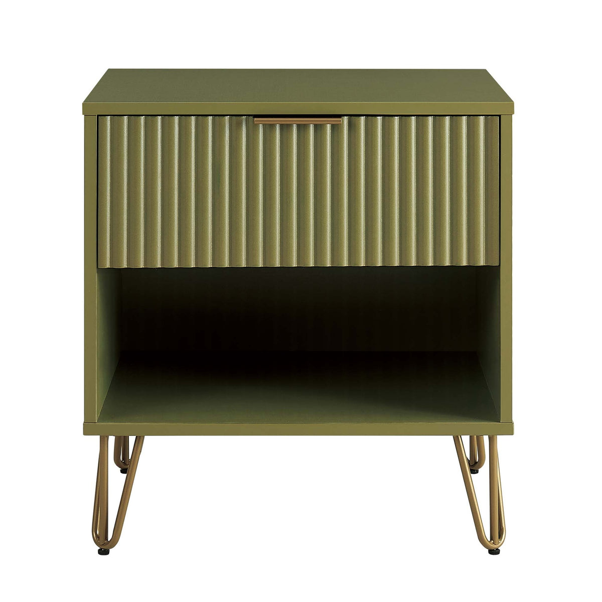 Nightstand in Olive Green