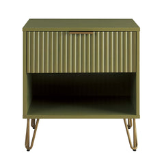 Nightstand in Olive Green