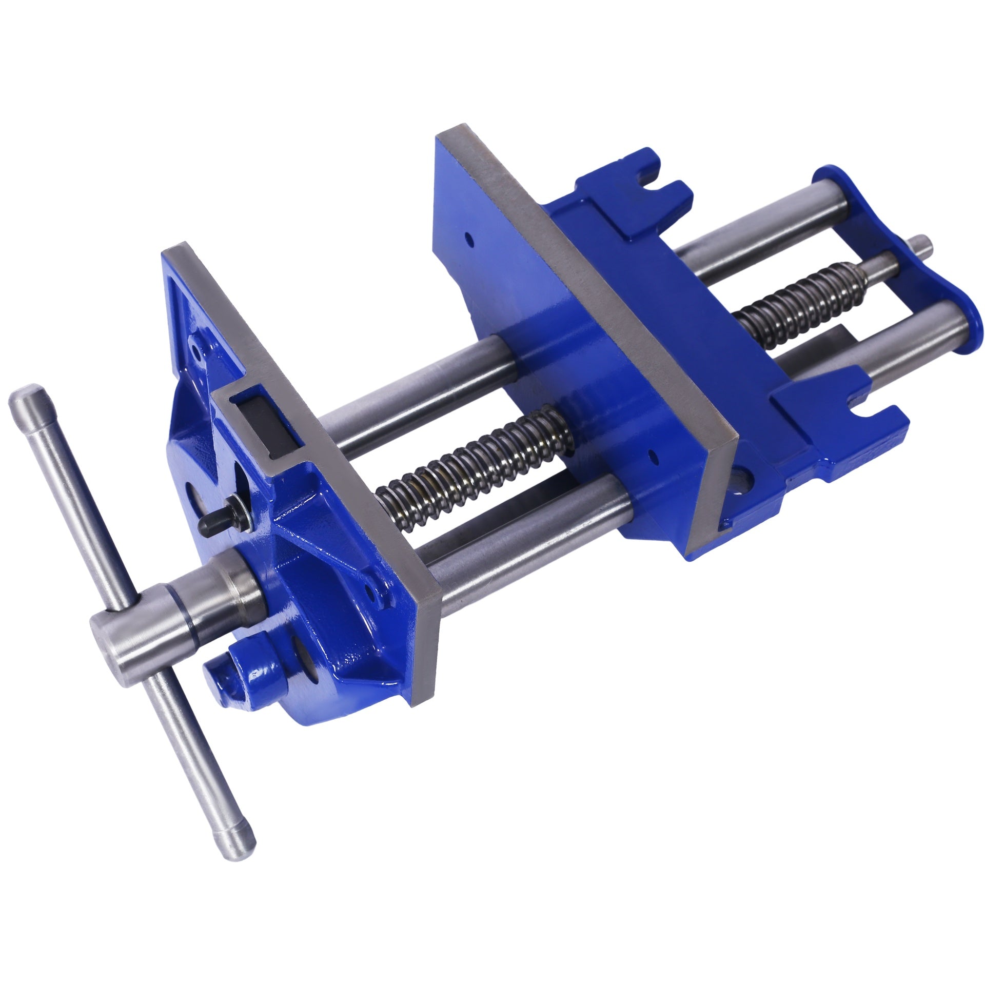 Rapid Action Woodworking Vise  Quick Release Lever for Quick Adjustments  7 Inch Jaw Width  Made with Heavy-Duty Cast Iron ,Blue