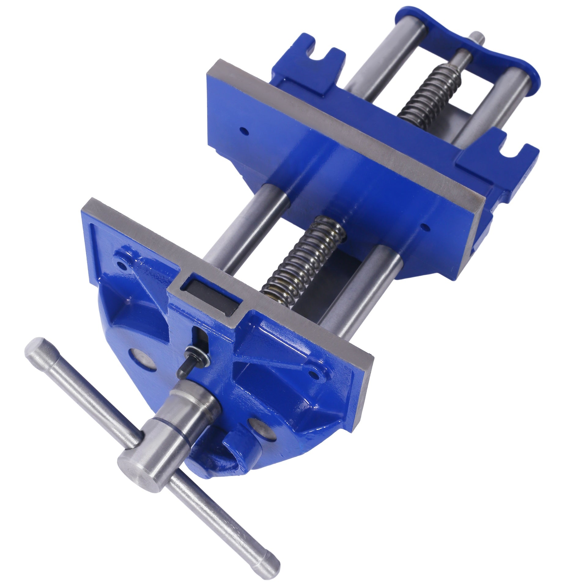 Rapid Action Woodworking Vise  Quick Release Lever for Quick Adjustments  7 Inch Jaw Width  Made with Heavy-Duty Cast Iron ,Blue