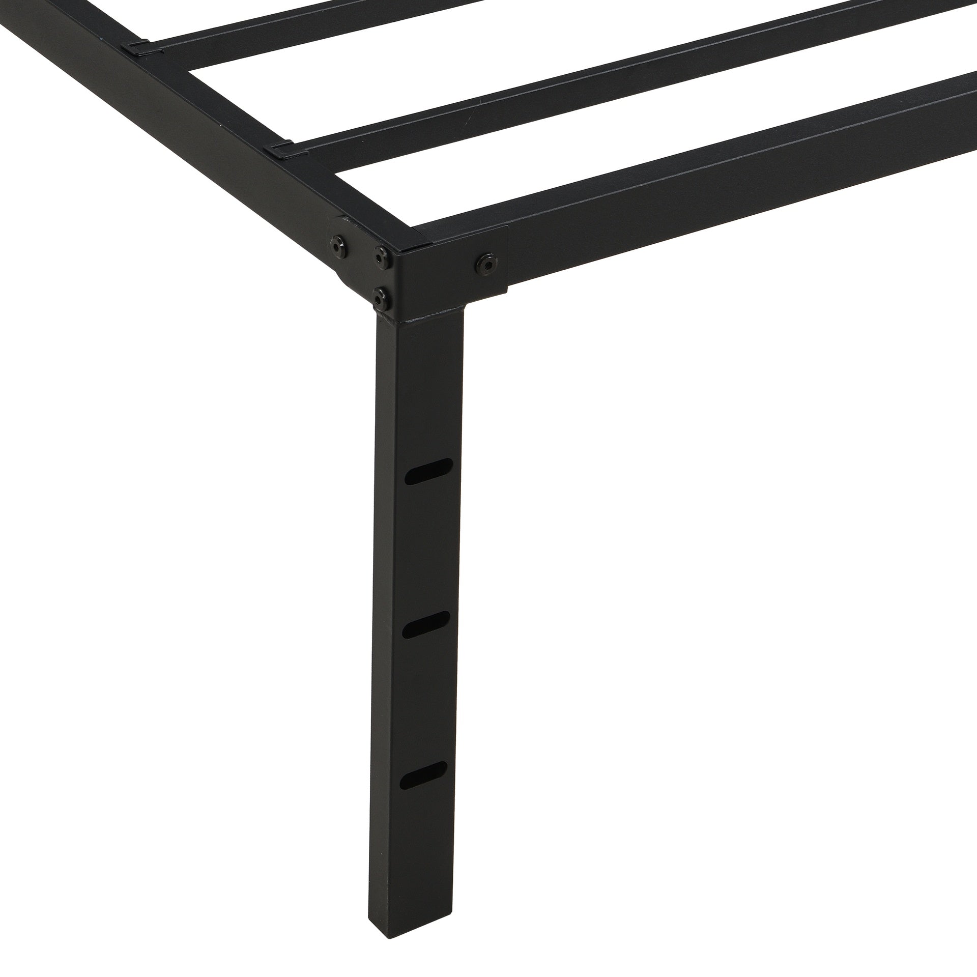 Queen Size Bed Frame , Heavy Duty Metal Bed Frame , Quick & Easy Assembly, No Noise, Black