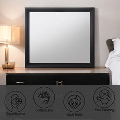 Ireland Black Finish Mirror